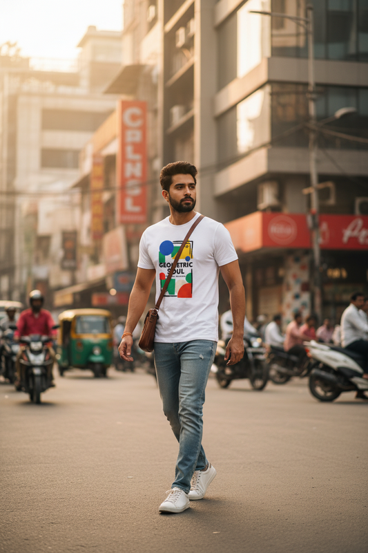 Geometric Soul — Premium Unisex Graphic Tee