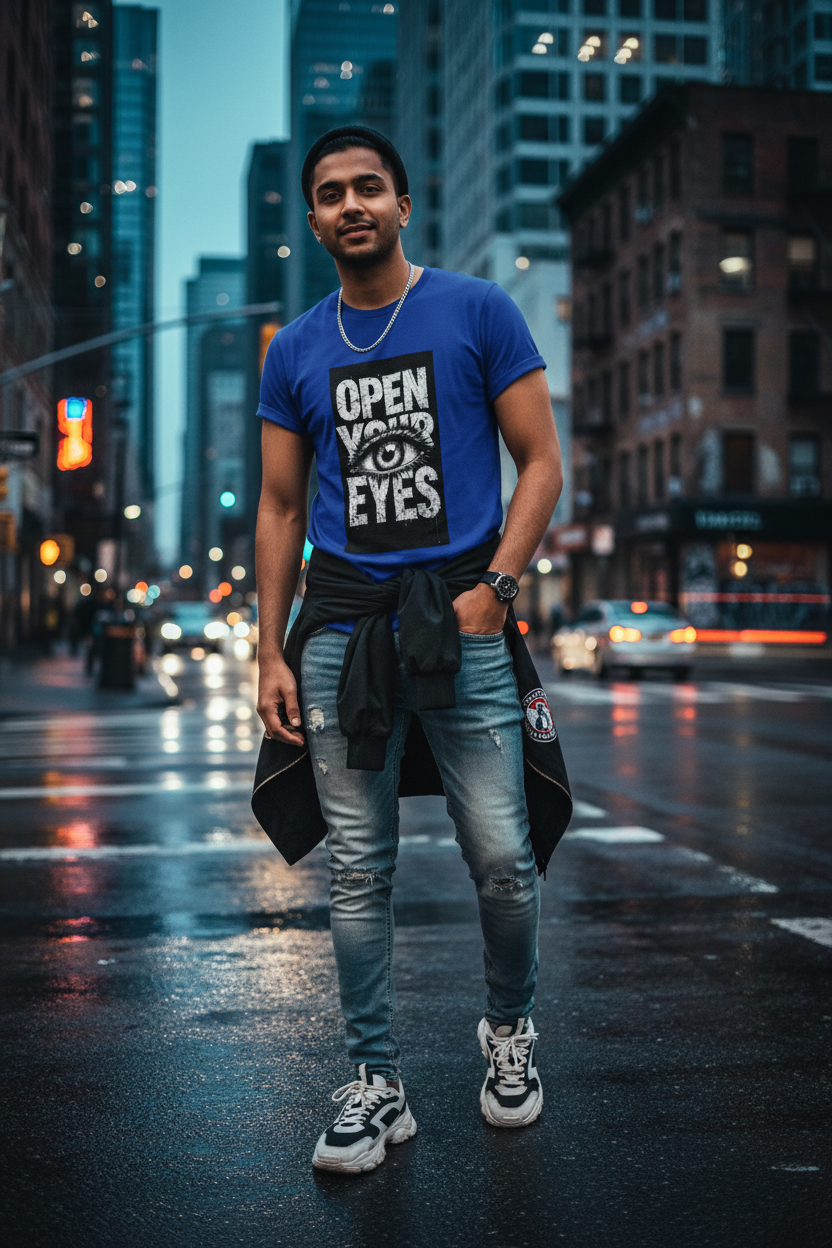 Open Your Eyes — Premium Unisex Graphic Tee