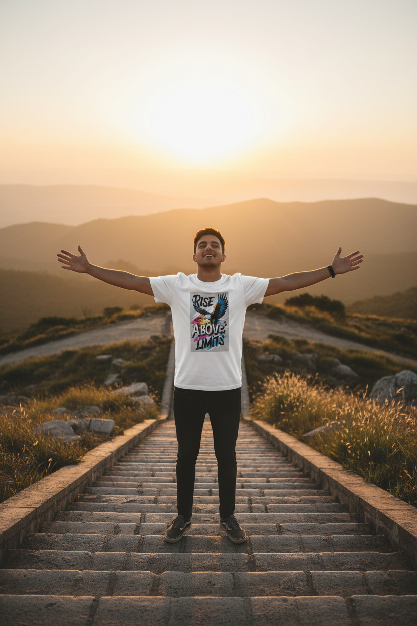 Rise Above Limits — Premium Unisex Graphic Tee