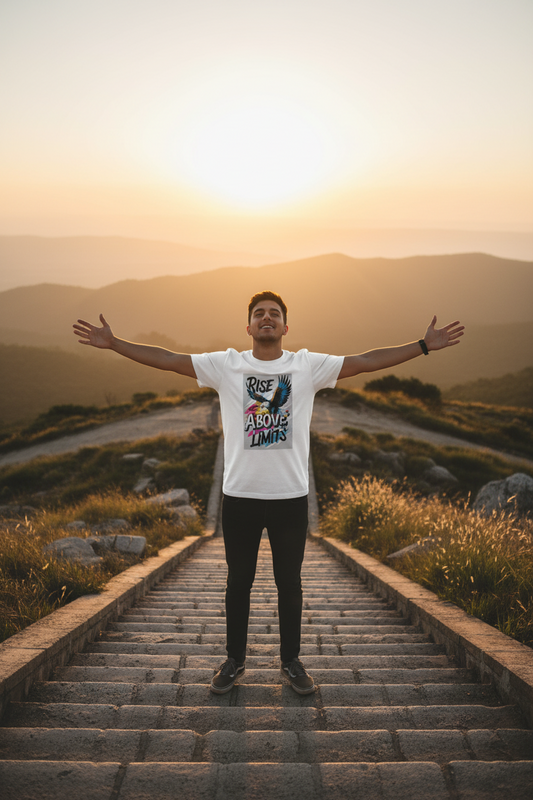 Rise Above Limits — Premium Unisex Graphic Tee